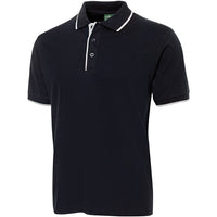 JB's Wear 2CT Tipping Polo - Side View | color:Navy/White|view:side