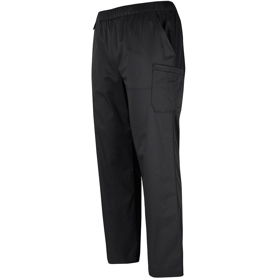 JB's Wear 4SPP Unisex Premium Scrub Cargo Pant - Side View | color:Black|view:side