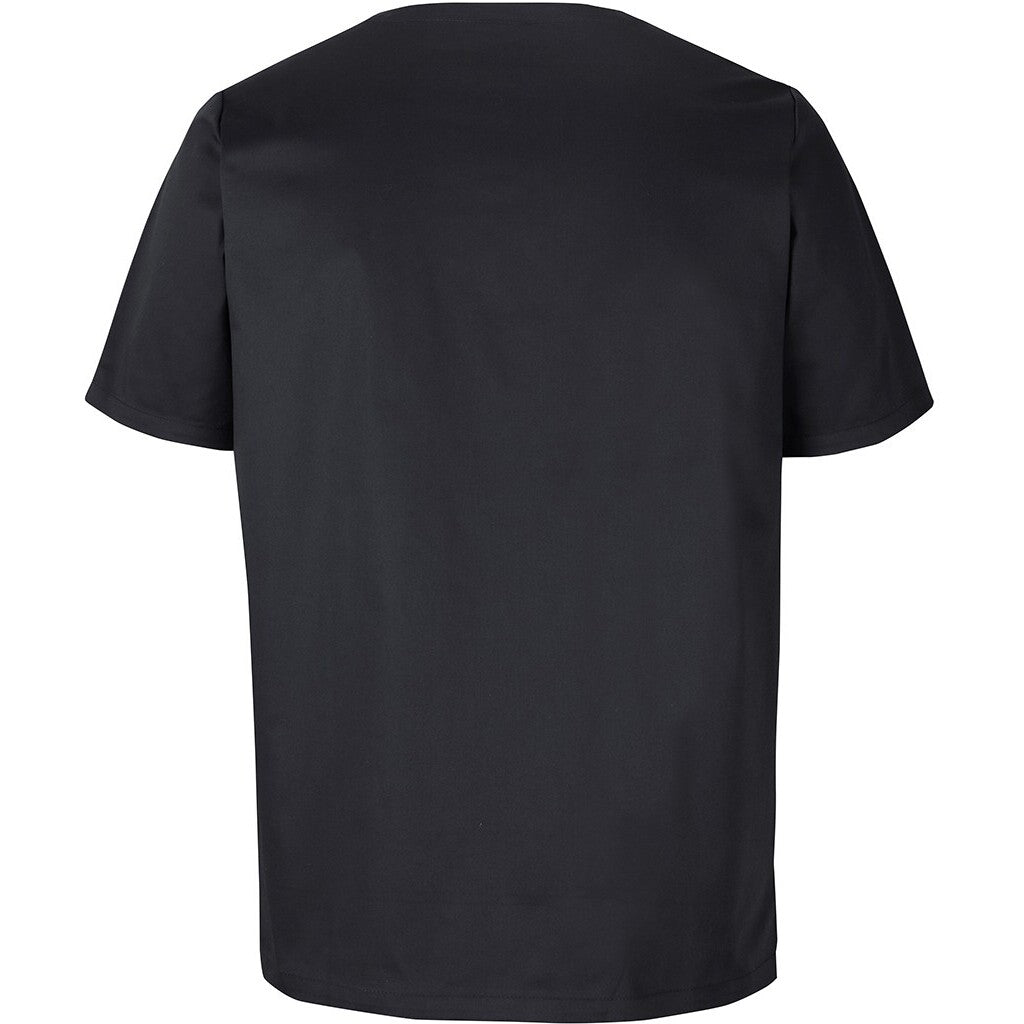 JB's Wear 4SPT Unisex Premium  Scrub Top - Back View | color:Black|view:back