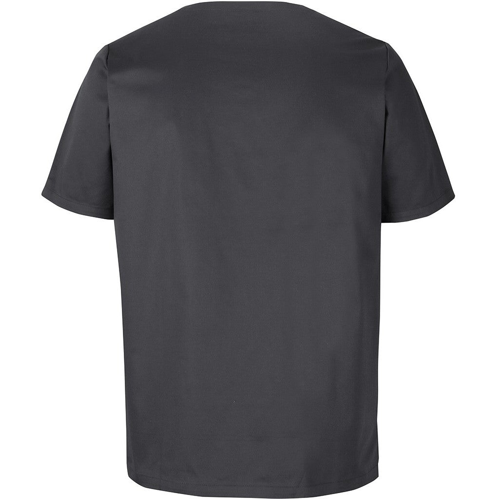 JB's Wear 4SPT Unisex Premium  Scrub Top - Back View | color:Charcoal|view:back