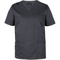 JB's Wear 4SPT Unisex Premium  Scrub Top - Front View | color:Charcoal|view:front