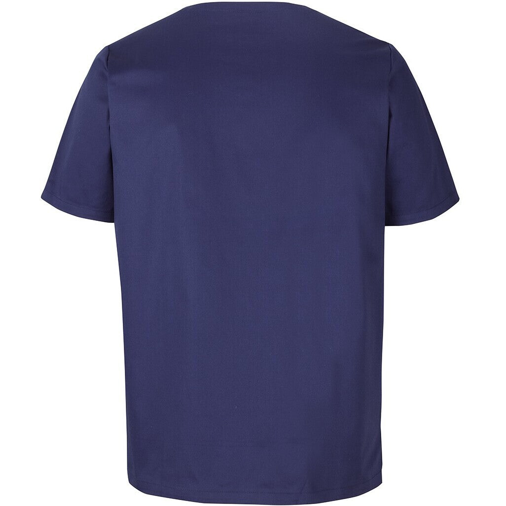 JB's Wear 4SPT Unisex Premium  Scrub Top - Back View | color:Deep Cobalt|view:back