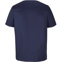 JB's Wear 4SPT Unisex Premium  Scrub Top - Back View | color:Navy|view:back