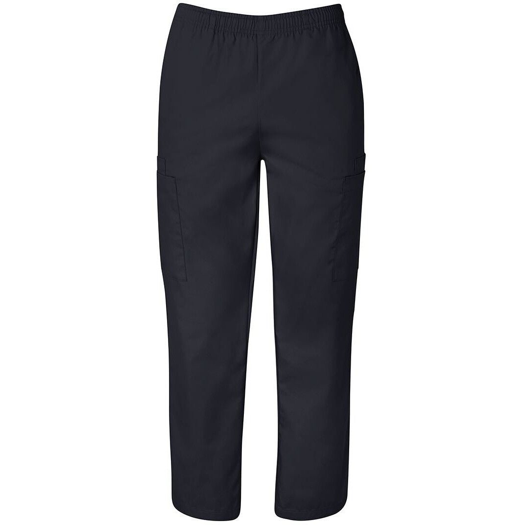 JB's Wear 4SRP Unisex Scrubs Pant - Front View | color:Black|view:front