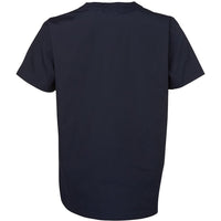 JB's Wear 4SRT Unisex Scrubs Top - Back View | color:Navy|view:back