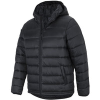 JB's Wear 3AHU Urban Hooded Puffer Jacket - Side View | color:Black|view:side