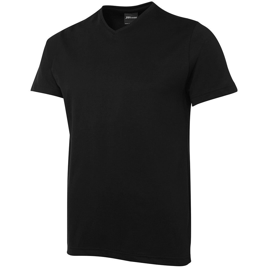 JB's Wear 1VT V-Neck Tee - Side View | color:Black|view:side