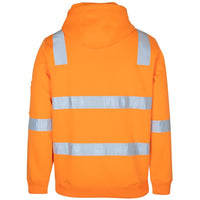 JB's Wear 6DAVH VIC Rail (D+N) Hoodie - Back View | color:Orange|view:back