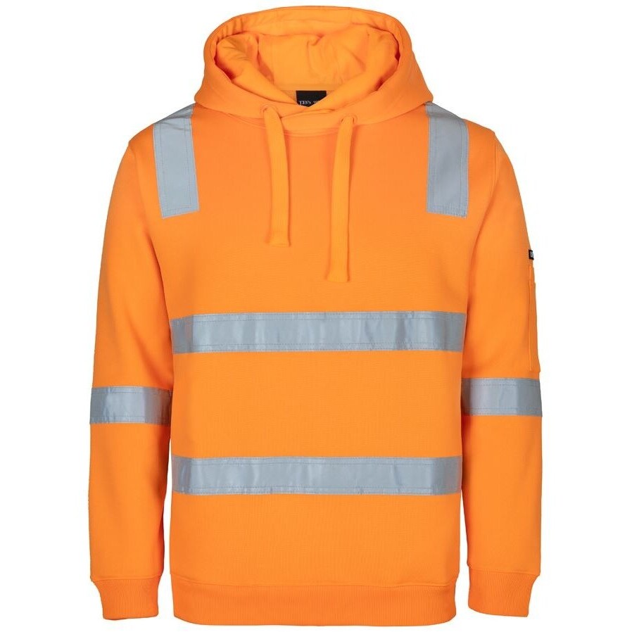 JB's Wear 6DAVH VIC Rail (D+N) Hoodie - Front View | color:Orange|view:front