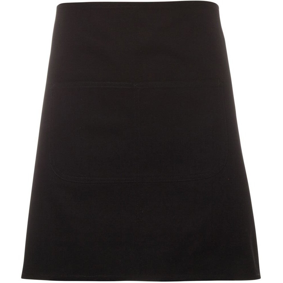 JB's Wear 5ACW Waist Canvas Apron (Including Strap) - Front View | color:Black|view:front