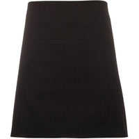 JB's Wear 5ACW Waist Canvas Apron (Including Strap) - Front View | color:Black|view:front
