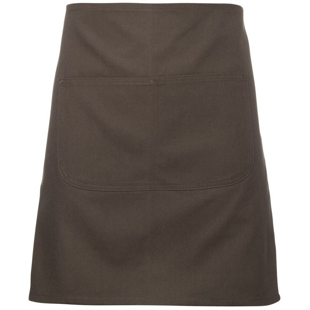 JB's Wear 5ACW Waist Canvas Apron (Including Strap) - Front View | color:Latte|view:front
