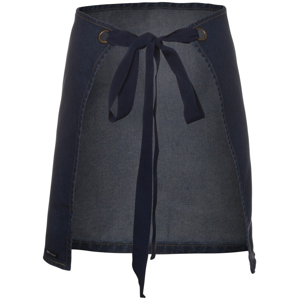 JB's Wear 5ADW Waist Denim Apron (Including Strap) - Back View | color:Navy|view:back