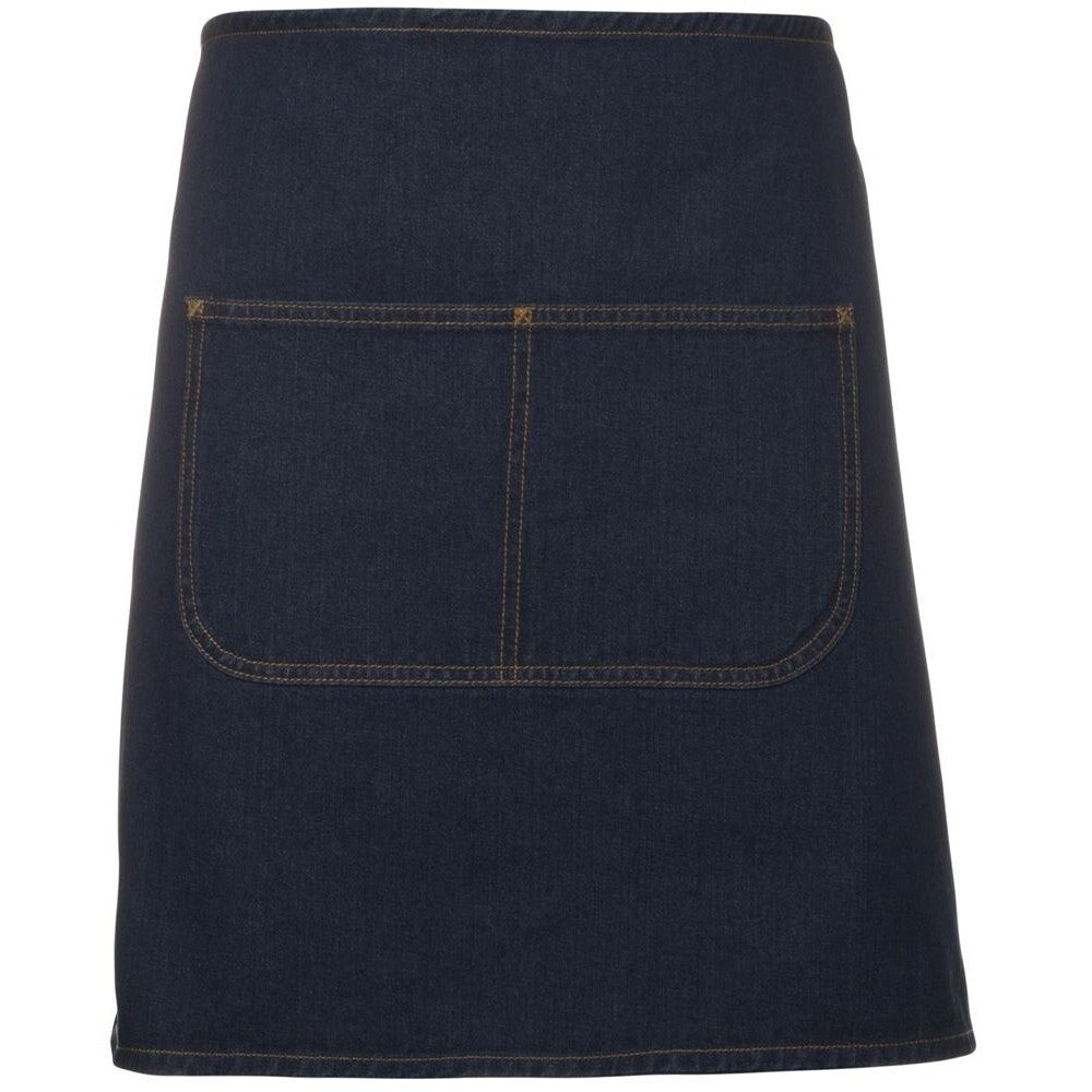 JB's Wear 5ADW Waist Denim Apron (Including Strap) - Front View | color:Navy|view:front