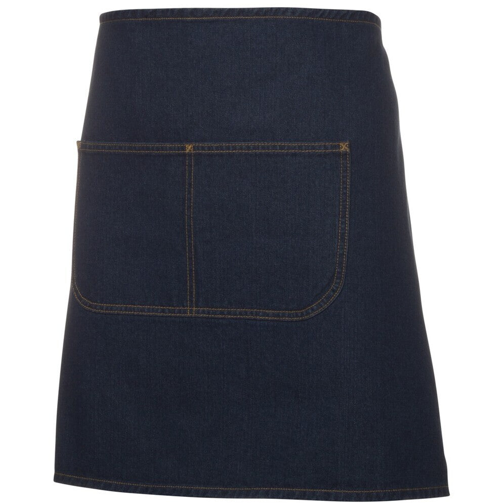 JB's Wear 5ADW Waist Denim Apron (Including Strap) - Side View | color:Navy|view:side
