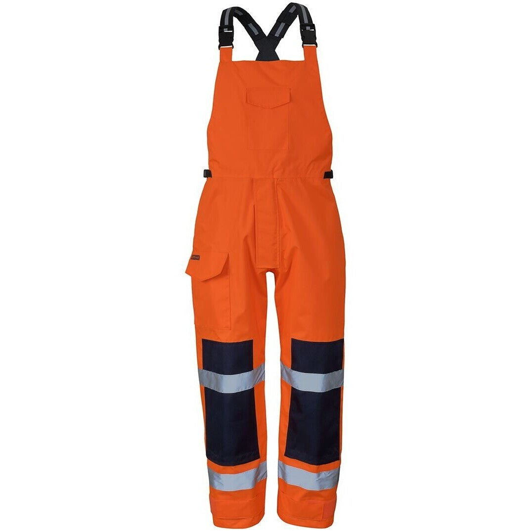 JB's Wear 6WBB Waterproof Bib & Brace - Front View | color:Orange|view:front