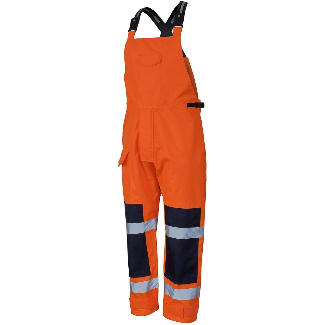 JB's Wear 6WBB Waterproof Bib & Brace - Side View | color:Orange|view:side