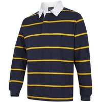 JB's Wear 3RYD Yarn Dyed Rugby - Side View | color:Navy/Gold|view:side