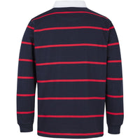 JB's Wear 3RYD Yarn Dyed Rugby - Back View | color:Navy/Red|view:back