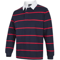 JB's Wear 3RYD Yarn Dyed Rugby - Side View | color:Navy/Red|view:side