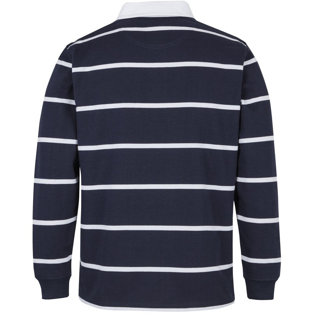 JB's Wear 3RYD Yarn Dyed Rugby - Back View | color:Navy/White|view:back
