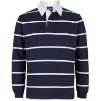 JB's Wear 3RYD Yarn Dyed Rugby - Front View | color:Navy/White|view:front